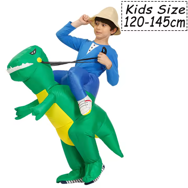 Disfraz de dinosaurio t-rex para Halloween, traje divertido y genial para adultos y niños, Purim, Animal de fantasía para fiesta de Cosplay, regalos - 1
