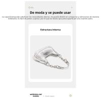 Portátil cadena baguette bolsa, bolsa de las axilas, nueva tendencia brillante mensajero bolso de las mujeres, nicho de gama alta bolso de hombro versátil - details 10
