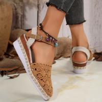 Sandalias de tacón de cuña de verano para mujer - details 2
