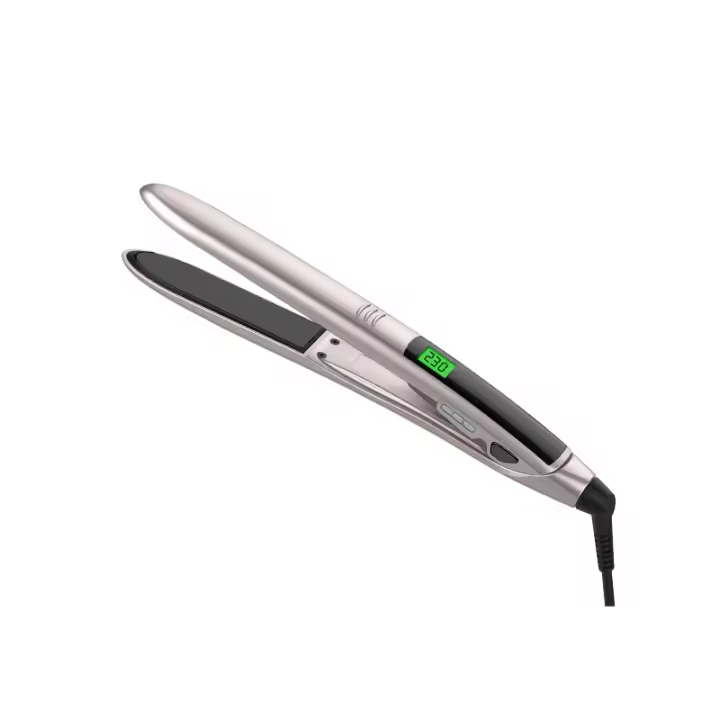 Férula de pelo liso, pelo rizado, alisador de férula de doble propósito, alisador de férula eléctrica, rizador - 1