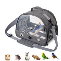 Bolsa de transporte para loros, mochila con percha para pájaros, jaula portátil con ventana lateral, plegable, jaula de viaje para mascotas pequeñas - details 10