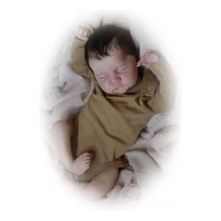 Muñeca Reborn De Silicona Con Juego De Ropa, 49cm, niño - 1