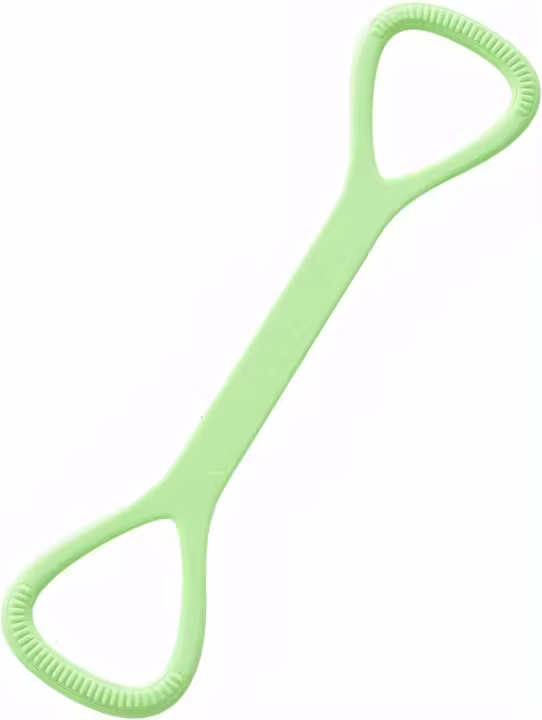 Banda de Resistencia de Silicona 25LB Figura 8 con Manijas para Gimnasio en Casa, Terapia Fisica, Fitness Trabajo de Brazo, Hombro, Espalda - 1