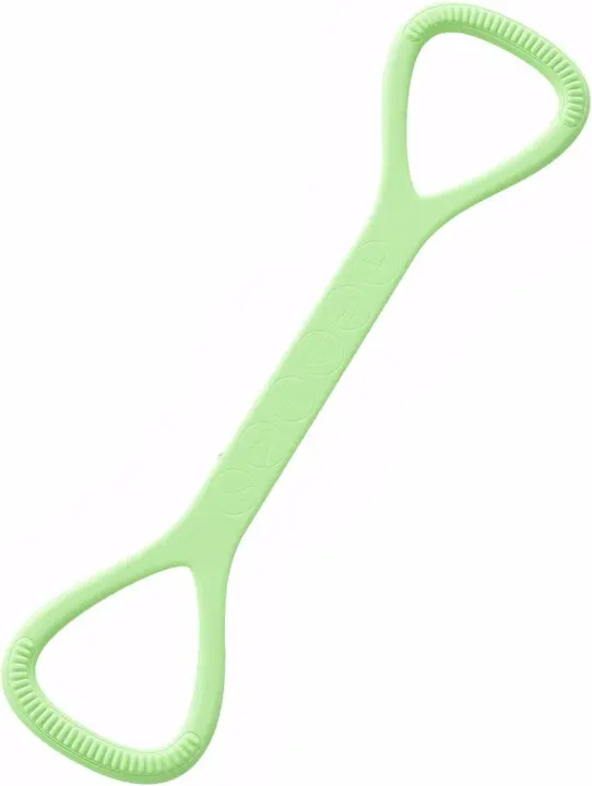 Banda de Resistencia de Silicona 25LB Figura 8 con Manijas para Gimnasio en Casa, Terapia Fisica, Fitness Trabajo de Brazo, Hombro, Espalda - 1