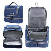 Bolsa de Higiene Personal Portátil Gran Bolsa de Almacenamiento de Cosméticos Impermeable con Gancho Colgante Ideal para Viajes de Hombres y Mujeres - details 0