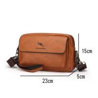 Bandolera de cuero impermeable para hombre, bolso de hombro clásico, de diseñador, de lujo - details 22