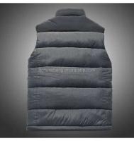 Chaqueta de invierno gruesa sin mangas con diseño de burbujas, chaleco corto de concha suave marrón para hombre de talla grande - details 6