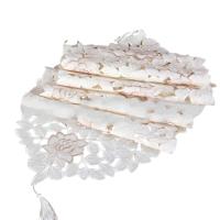 Mesa con bordado floral retro blanco, alfombra Ense, mantel de algodón hueco, decoración de mesa de comedor para el hogar, fiesta de boda - details 18