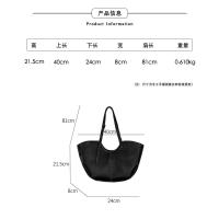 Bolso de Mano de Lujo de Cuero PU para Mujer Bolso Bandolera Portátil de Gran Capacidad para Compras y Trabajo - details 1
