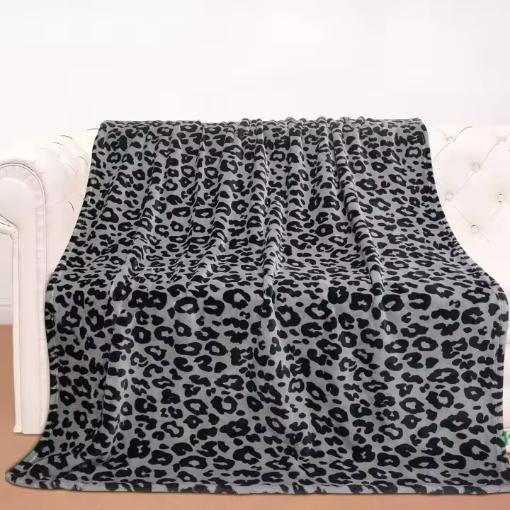 Manta de Bebé Recién Nacido Gruesa de Peluche en Forma de Leopardo Ideal para Cuna, Carrito, Regalos de Cumpleaños para Niños - 1