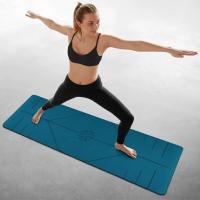 Estera de fitness para ejercicio con línea de posición antideslizante de caucho Natural, estera Tuhao de baile engrosada - details 2