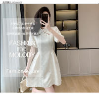 Nuevo vestido cheongsam chino mejorado para mujer, novedad de verano, estilo francés, falda ceñida a la cintura con temperamento de gama alta - details 2