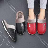 Zapatillas cálidas impermeables para hombre, chanclas gruesas de felpa, antideslizantes, planas, para el hogar y el dormitorio, talla grande 50 y 51 - details 1