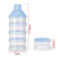 Dispensador de fórmula de 4 capas, contenedor de leche en polvo, botella de leche portátil para bebé, caja de almacenamiento de alimentos para alimentación infantil, viaje para niños - details 0