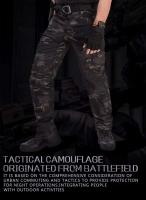 Hanye verde negro camuflaje piel de tiburón pantalones de concha suave Montañismo al aire libre - details 8
