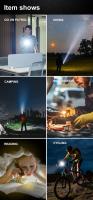 Linterna Táctica LED de Alta Potencia 100000 Lúmenes Impermeable, Carga Recargable USB, Resistente al Agua, con Zoom, para Pesca y Caza - details 7