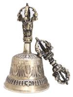 Conjunto de campana Dorje de objetos del Dharma hechos a mano, budista tibetano, decoración del hogar para meditación, oración, Reiki, curación de claridad - details 5
