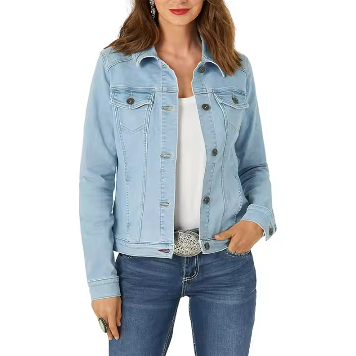 Nuevo estilo, chaqueta de mezcla de algodón tejida europea y americana, ropa de mujer - 1