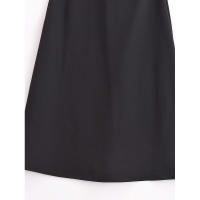 Vestidos de fiesta sin espalda midi con corte en A en contraste blanco y negro, vestido corto con cuello en V y tirantes finos sexys para mujer 2025 - details 2