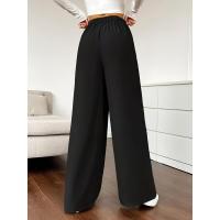 Pantalones de algodón de pierna ancha y cintura alta para mujer Estética coreana de tendencia Haruku - details 5