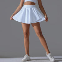 Falda de tenis de bádminton para mujer, interior, secado rápido, elasticidad, doble capa, yoga - details 5