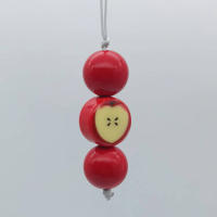 Encanto de Teléfono de Cuentas 2025 Colgante de Fruta Roja Grande Llavero para iPhone 15, Airpods, Auriculares Accesorios de Electrónica - details 1