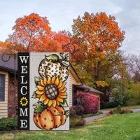 Bandera de jardín ,decoración exterior de otoño,doble cara, otoño, Acción de Gracias, decoración de Halloween - details 6