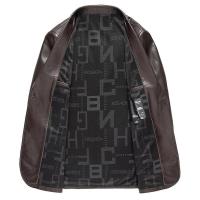 Chaqueta de cuero para traje de hombre de alta calidad, abrigo de cuero de moda para otoño e invierno, nuevo traje pequeño informal, chaqueta de cuero para hombre - details 5