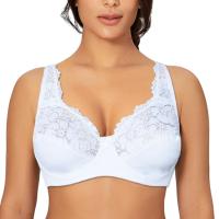 Sujetadores para mujer, lencería, Top, sujetador de encaje femenino con aros, sujetador de talla grande, perspectiva, ropa interior Sexy, copa B C D DD E F - details 13