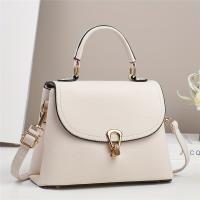 Bolso de mano estilo minimalista Cocogigi - Beige, correa ajustable, cierre de cremallera, forro de poliéster, detalle de pintura en los bordes, perfecto para desplazamientos y uso diario, bolso de uso diario |   Bolso minimalista |   Bolsa con correa aju - details 5