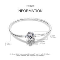 Pulsera de plata de ley 925 con forma de corazón y mariposa para mujer, brazalete de cadena de seguridad, compatible con abalorios originales, joyería - details 19