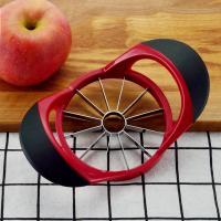 Rebanador de fruta de acero inoxidable/plástico, duradero, 4,72 pulgadas, 12 cuchillas súper afiladas, corte de fruta roja, rebanador grueso para restaurante - details 1