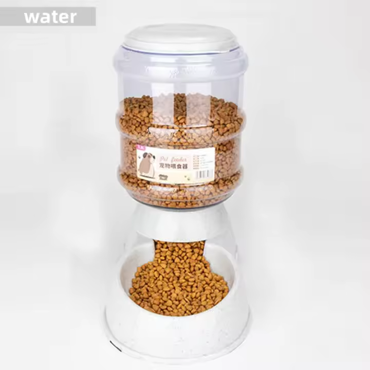 Cuencos alimentadores para mascotas de gran capacidad, cuenco de comida para perros pequeños, dispensador automático de agua, cuencos para gatos, cuencos de alimentación para mascotas, cuenco de agua para beber - 1