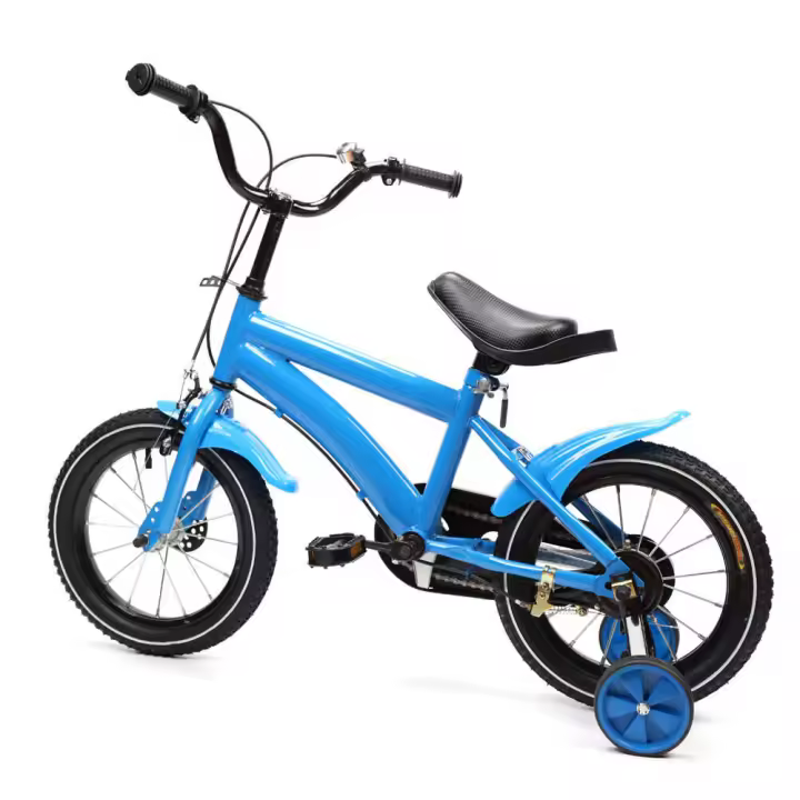 Bicicleta infantil de 14 pulgadas para niño y niña, 3 a 6 años, con ruedas de entrenamiento - 1