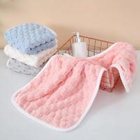 Toalla facial de lana de Coral a rayas, toalla de mano para baño, toalla de absorción facial, resistente al agua, 2 piezas, T3C1 - details 1