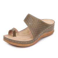 Zapatillas de tacón de cuña para mujer, zapatos de verano - details 3