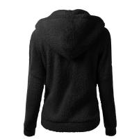 Sudadera con Capucha de Peluche para Mujer Ouwu Moda de Color Sólido, Ajuste Suelto, Estilo Tendencia 2024 - details 20