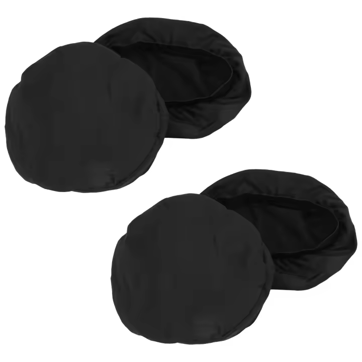 Cubiertas de Taburete de Barra Redonda Cojín Elástico Súper Suave Lavable - 1