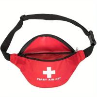 Riñonera de Primeros Ayudos Almacenamiento Médico en Bolsa Compacta Kit de Supervivencia para Rescate de Viaje Rojo - details 6