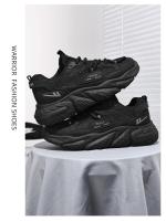 Shoufeistore Zapatos De Hombre Zapatillas Transpirables De Moda, Nueva Plataforma Zapatos Casuales Zapatos Negros Antideslizantes Para Papá - details 5