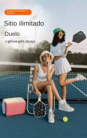 Pala de Pickleball de fibra de carbono, núcleo de polímero de 16 mm, diseñada para lograr un efecto y una consistencia óptimas. - details 5