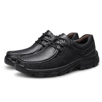 Abnkarwin Zapatos Casuales para Hombres de Cuero Genuino Tamaño Grande para Primavera y Otoño en Negro y Marrón Anti-Deslizante para Exteriores Material de Punta de Cuero Natural - details 3