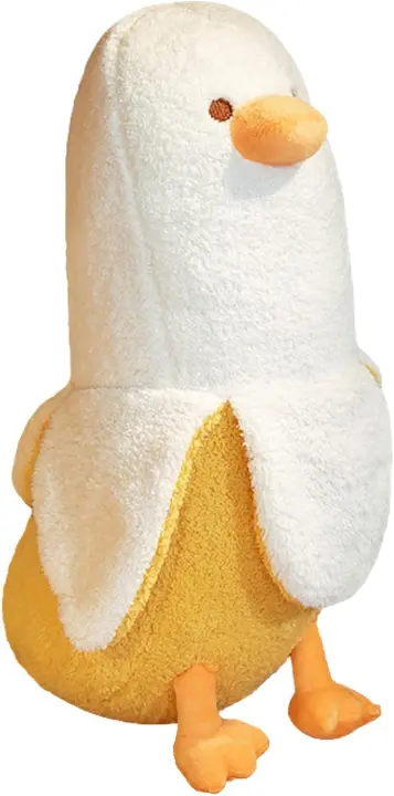 Muñeco de Peluche de Pato de Plátano Juguete Relleno Suave y Lindo Regalo para Niñas y Niños - 1