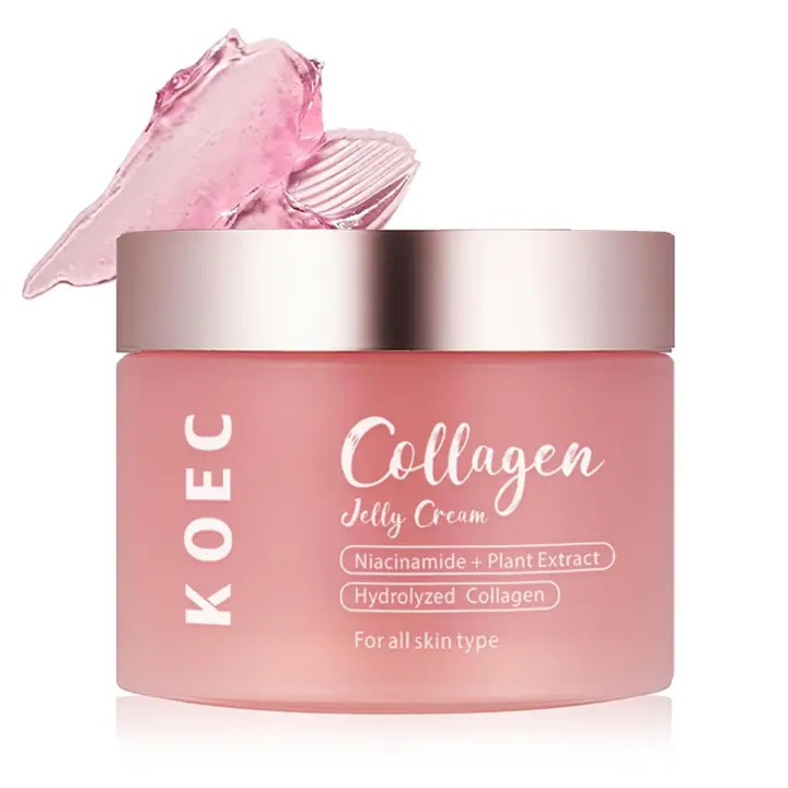 Crema de gelatina LOYOTICE, crema facial hidrolizada liofilizada con niacinamida, aumenta la hidratación de la elasticidad, reduce las líneas finas y - 1