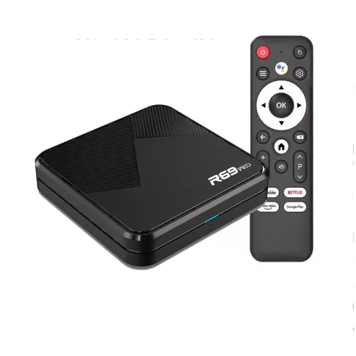 R69 PRO Android 14,0 Set Top Box 8K Wifi6 Allwinner H728 1000M 2G 16G 4G 32G 64G reproductor multimedia remoto por voz - 1