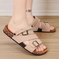Nuevas zapatillas de corcho universales americanas para hombres y mujeres, talla 46, cómodo diseño de hebilla, sandalias deslizantes de verano, famosas - details 3