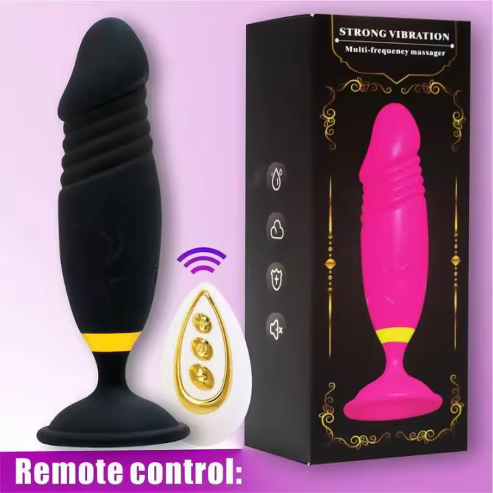 Leten Vibrador Anal Dildo Masajeador Vibrante para Prostatea Doble Penetración - 1