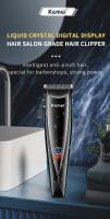 Kemei-cortadora de pelo profesional para peluquero, máquina eléctrica inalámbrica, lavable, recargable e impermeable - details 0