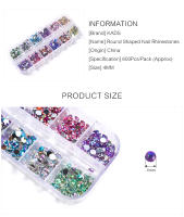 KADS AB-Cono de 4MM para decoración de uñas, Gema con brillo, accesorios de manicura para salón de uñas o uso DIY - details 1