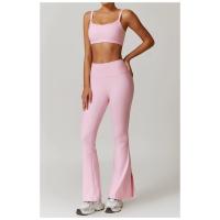 Botas de cintura alta con logotipo personalizado, pantalones acampanados para mujer, elásticos, transpirables, para gimnasio, fitness, baile, leggings de entrenamiento - details 9